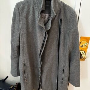 Gray Jacket with Black Accents